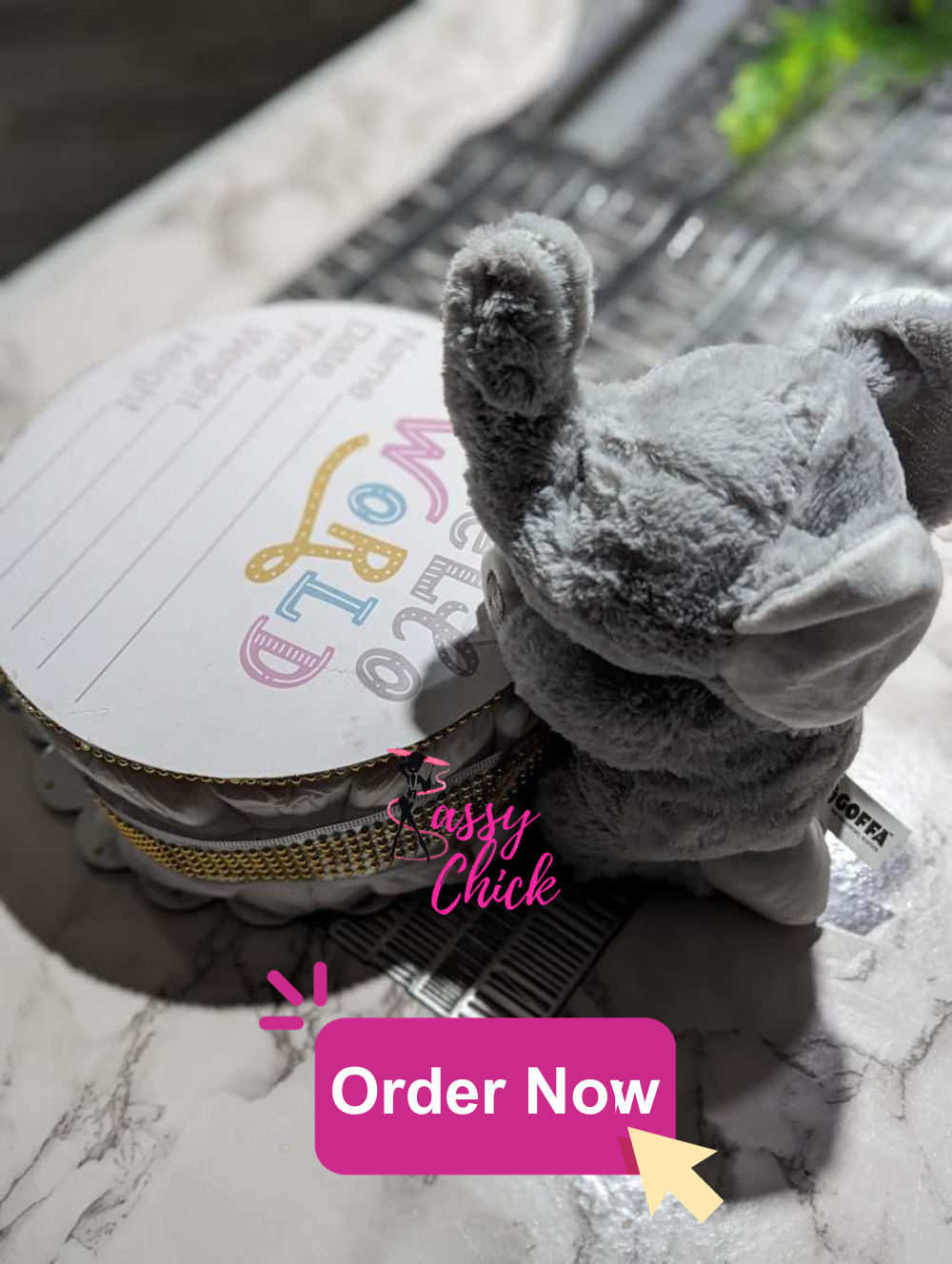 Elephant Splush Toy Diaper Cake