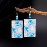 Cactus Leaf Flower Acrylic Women's Earrings
