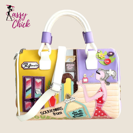 Candy Color Cartoons Style Crossbody Shoulder Bag Sassy Chick Logo