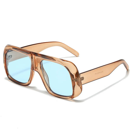 Candy Color Oversized Square UV400  Sunglasses