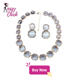 Candy Color Transparent Gem Necklace