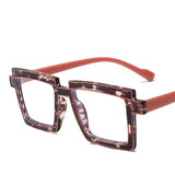 Red Black Cartoon Stripe Reading Dioptric Eyewear