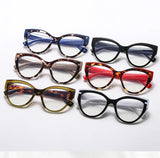 Collection of Cat Eye Anti Blue Light  Color-blocked Glasses