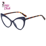 Cat Eye Anti Blue Light Myopia Glasses Sassy Chick Logo