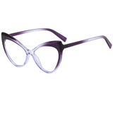 Cat Eye Anti Blue Light Myopia Glasses