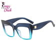 Cat Eye Anti Blue Light Oversized Reading Eyeglasses Sassy Chick Logo