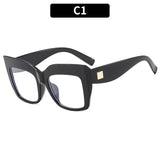 Black Cat Eye Anti Blue Light Oversized Reading Eyeglasses
