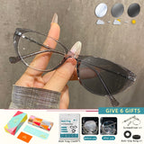 Cat Eye Anti Blue Rey Photochromic Eyewear
