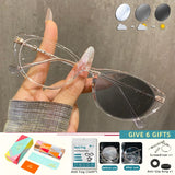 Cat Eye Anti Blue Rey Photochromic Eyewear