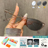 Cat Eye Anti Blue Rey Photochromic Eyewear
