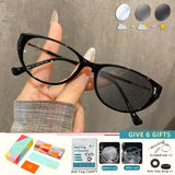 Cat Eye Anti Blue Rey Photochromic Eyewear