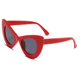 red cat-eye Barbie big frame sunglasses