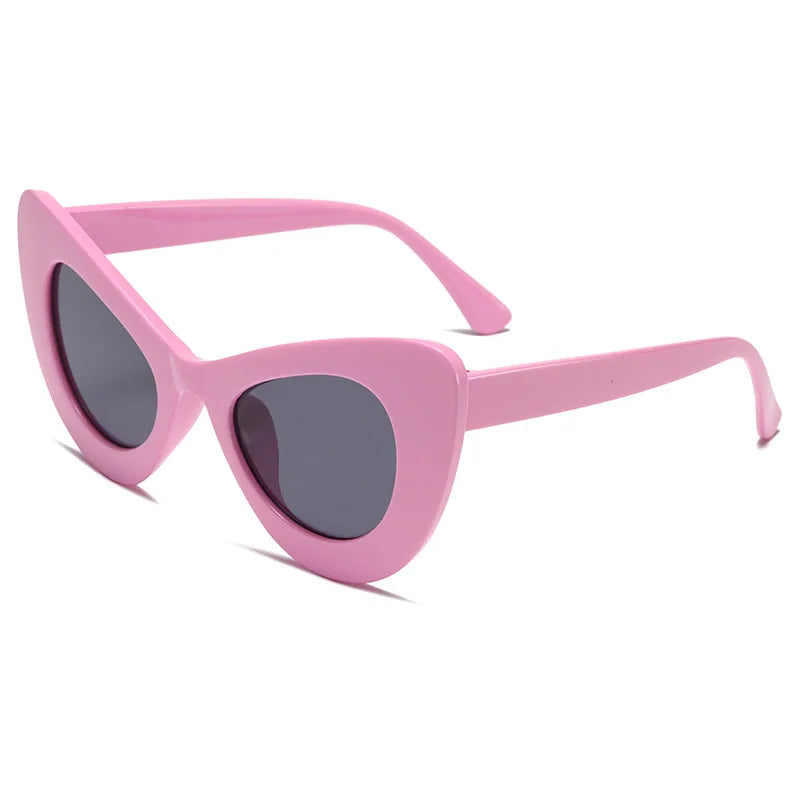 pink cat-eye Barbie big frame sunglasses