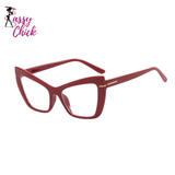 Cat Eye Blue Light Blocking Personality Optical Prescription Glasses Sassy Chick Logo