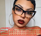Model Using Cat Eye Blue Light Blocking Personality Optical Prescription Glasses