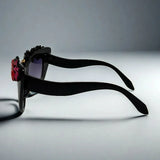 Cat Eye Embellished Sunglasses