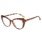 Leopard Cat Eye High End Prescription Reading Glasses