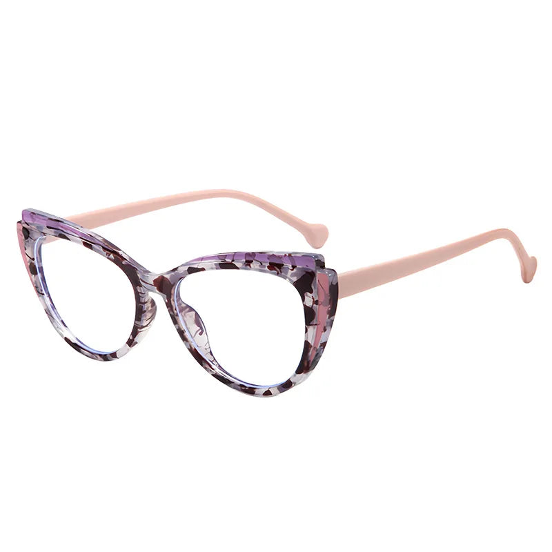 Beige Cat Eye High End Prescription Reading Glasses