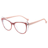 Brown Cat Eye High End Prescription Reading Glasses