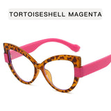 Cat Eye Hyperopia Oversized Reading Glasses pink