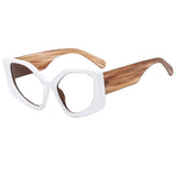 Cat Eye Large Frame Presbyopic  Eyewear white