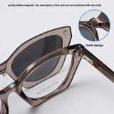 Cat Eye Magnet Clip On Polarized Sunglasses