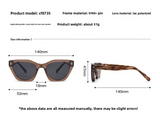 Details of Cat Eye Magnet Clip On Polarized Sunglasses