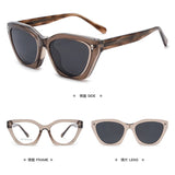 Cat Eye Magnet Clip On Polarized Sunglasses