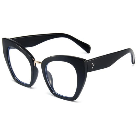 cat-eye optical reading glasses black