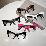 Cat Eye Optical Half Frame Computer Myopia Eyeglasses collection