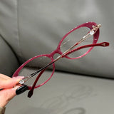 Cat Eye Optical Myopia Anti Blue Light Prescription Glasses