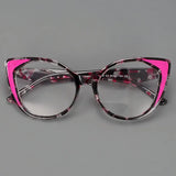 Cat Eye Optical Presbyopic Reading Glasses pink