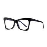 Black Cat Eye Plastic Titanium Anti Blue Light Eyeglasses