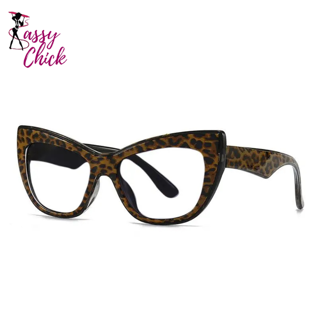 Cat Eye Presbyopic Retro Reading Glasses Sassy Chick Logo