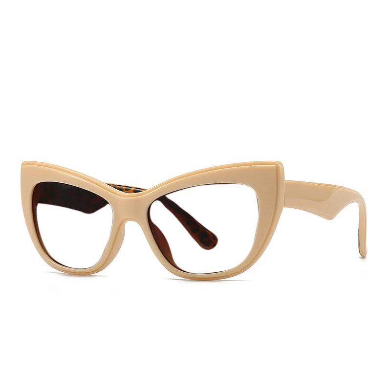 Beige Cat Eye Presbyopic Retro Reading Glasses