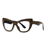 Brown Cat Eye Presbyopic Retro Reading Glasses