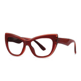 Red Cat Eye Presbyopic Retro Reading Glasses