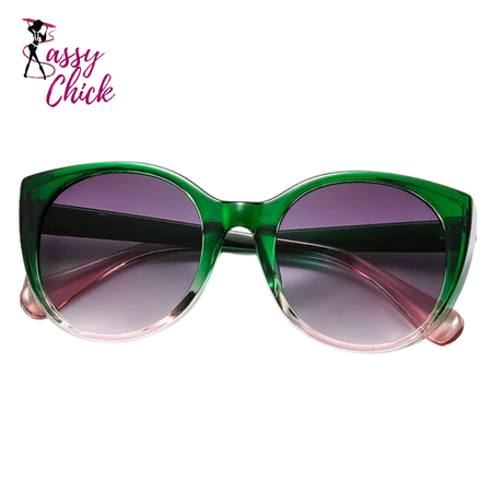 Cat Eye Sunglasses Vintage Sassy Chick Logo