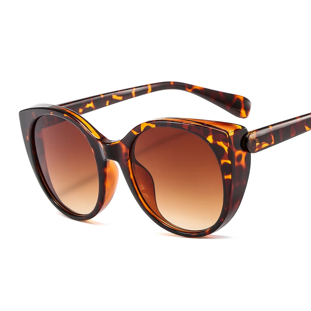  leopard Cat Eye Sunglasses Vintage