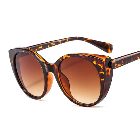  leopard Cat Eye Sunglasses Vintage