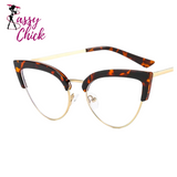 Cat Eye UV400 Eyewear Sassy Chick Logo