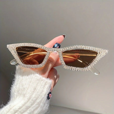 Cat eye Rhinestone Party Bar sunglasses