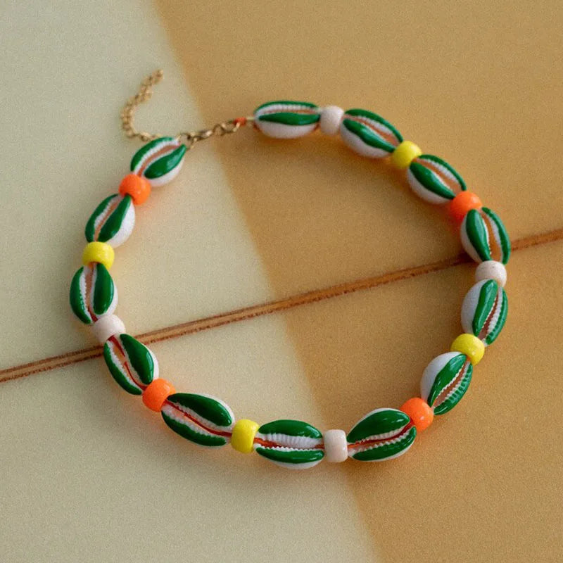 Charm Rope Chain Handmade Shell Choker