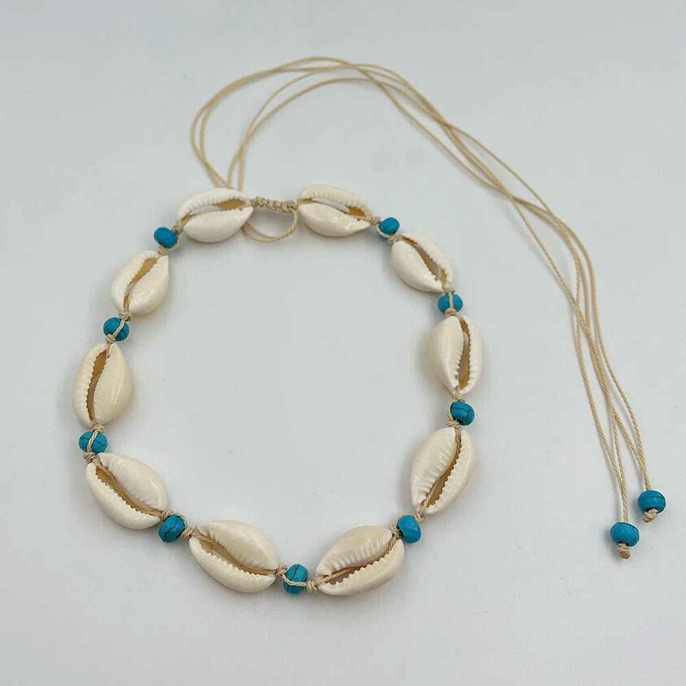 Charm Rope Chain Handmade Shell Choker