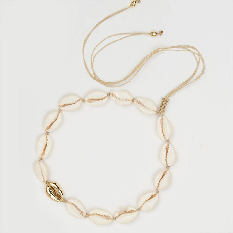 Charm Rope Chain Handmade Shell Choker