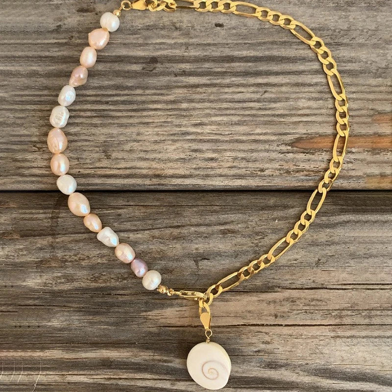 Charm Rope Chain Handmade Shell Choker
