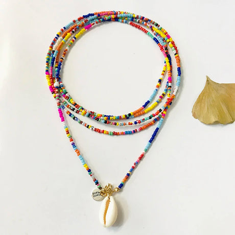 Charm Rope Chain Handmade Shell Choker