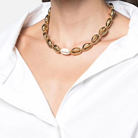 Charm Rope Chain Handmade Shell Choker