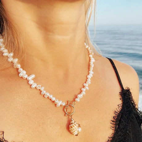 Charm Rope Chain Handmade Shell Choker