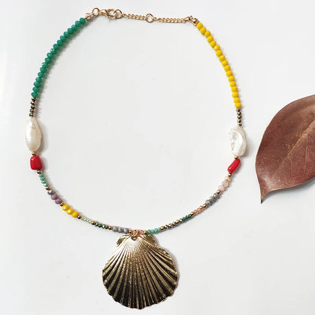 Charm Rope Chain Handmade Shell Choker